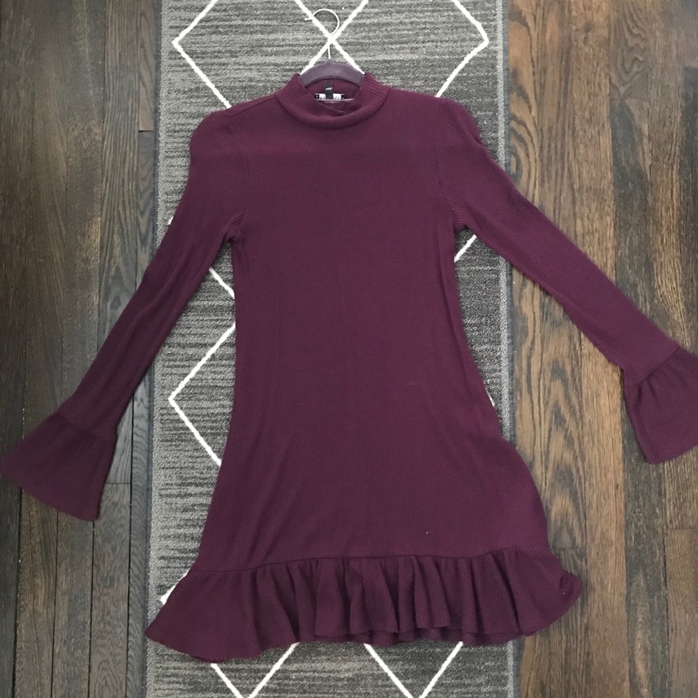 Express Ribbed Mock Neck Sweater Dress